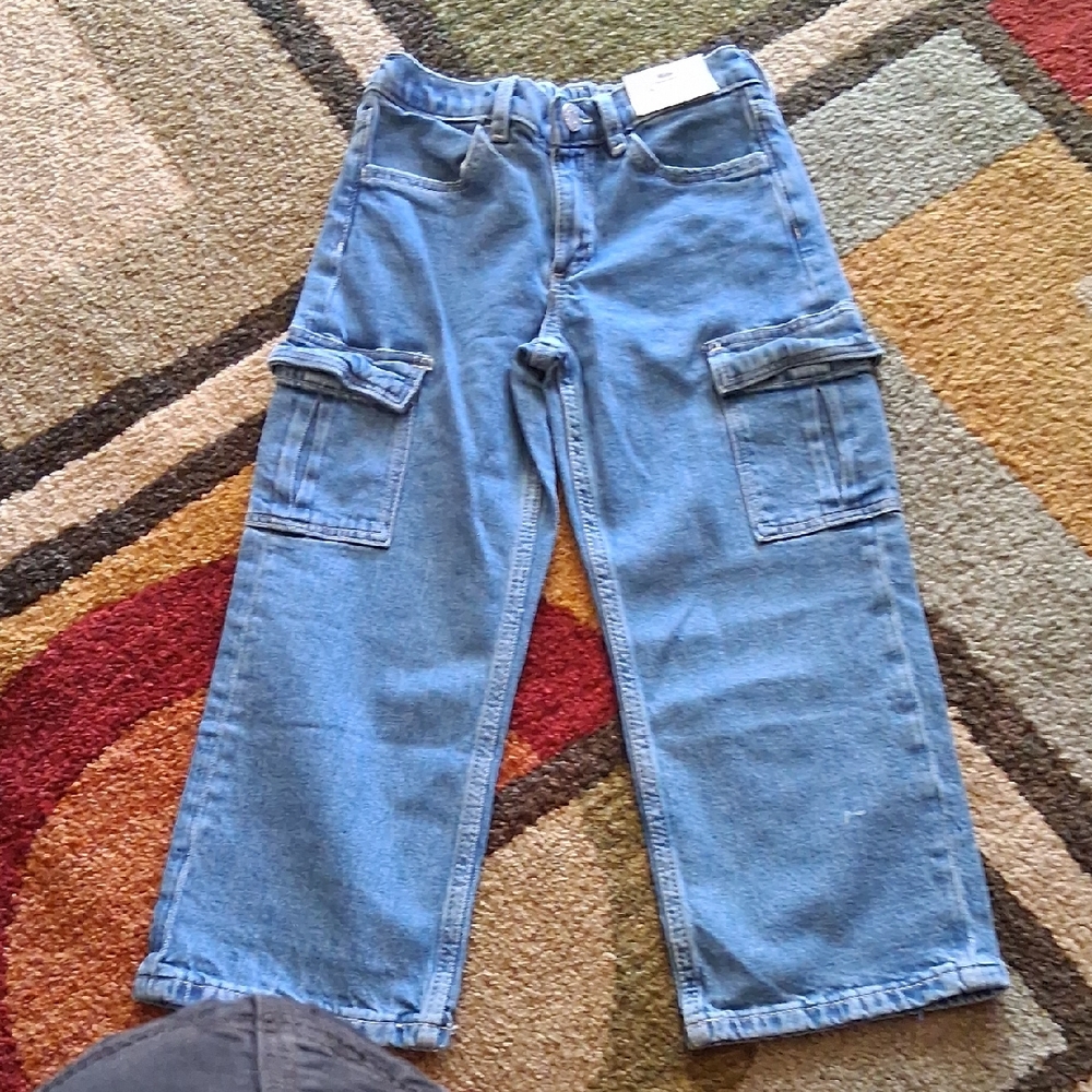 H&M Kids Blue Cargo Jeans
